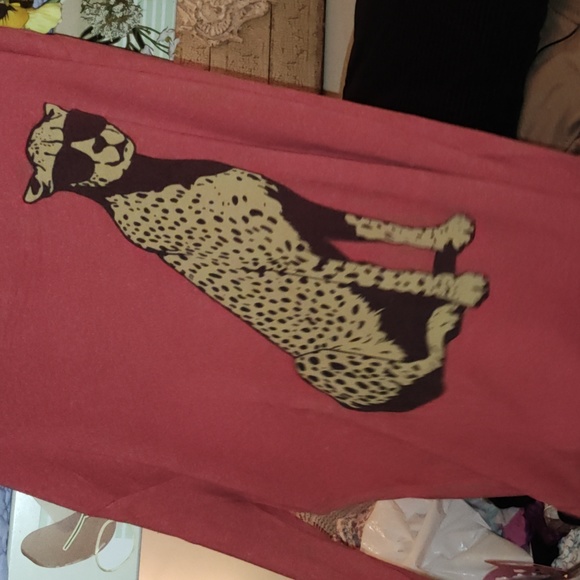 wild fox 🦊 rare leopard 🐆 dress tunic 😍 - Picture 1 of 5